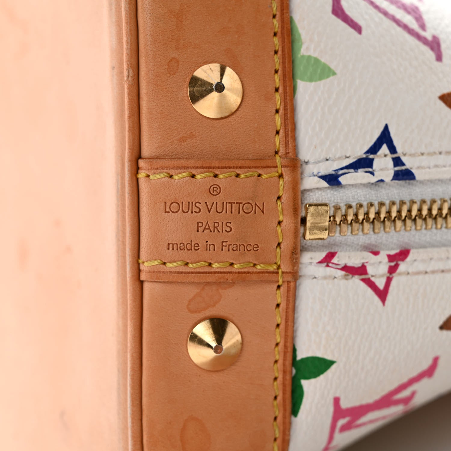 Louis Vuitton Monogram Multicolor Alma White 6 of 15