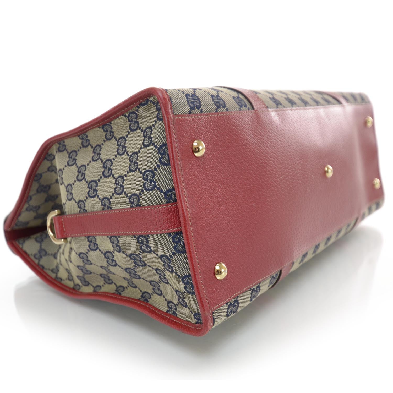 Gucci Monogram Work Tote Navy Red 4 of 8