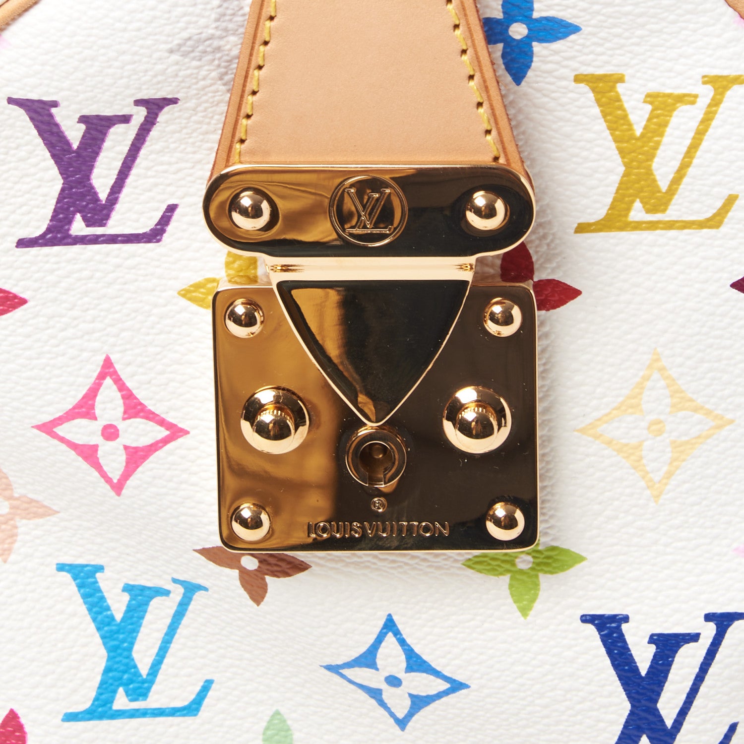 Louis Vuitton Monogram Multicolor Keepall 45 White 9 of 10