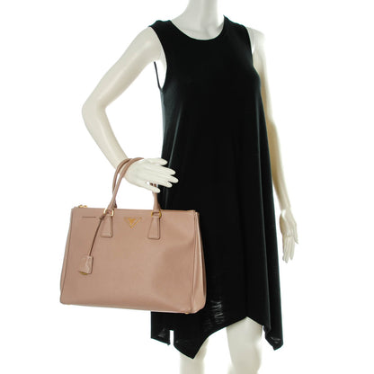 Prada Saffiano Large Galleria Double Zip Tote Cammeo 2 of 8