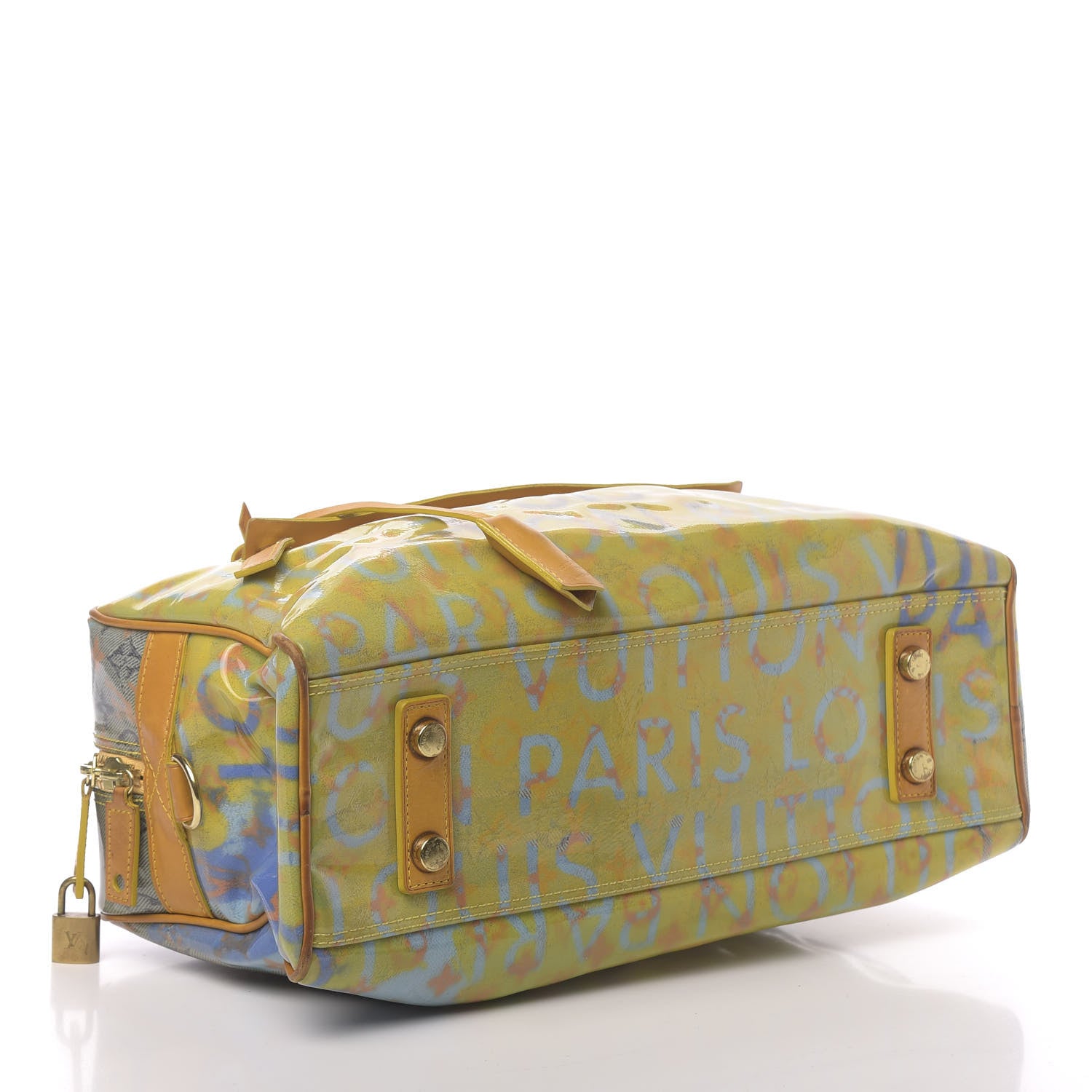 Louis Vuitton Monogram Pulp Defile Weekender PM Yellow 4 of 18
