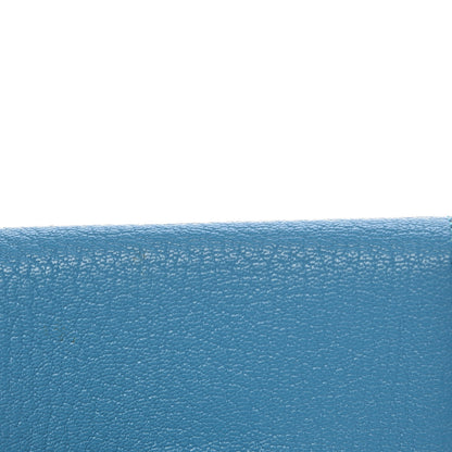 Hermes Chevre Mysore Mini Bearn Wallet Bleu Azteque 9 of 10