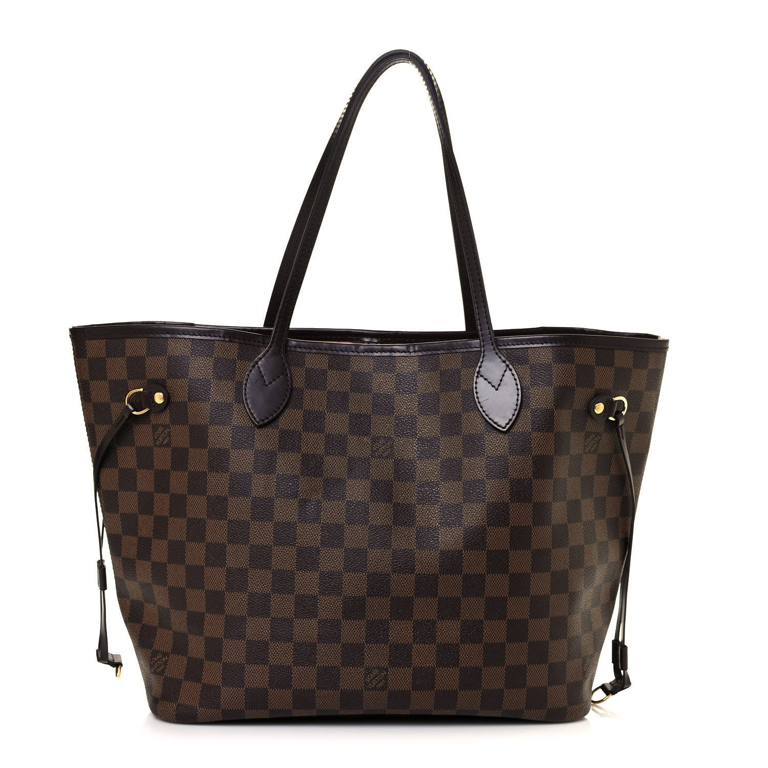 Louis Vuitton Damier Ebene Neo Neverfull MM Rose Ballerine 1 of 18