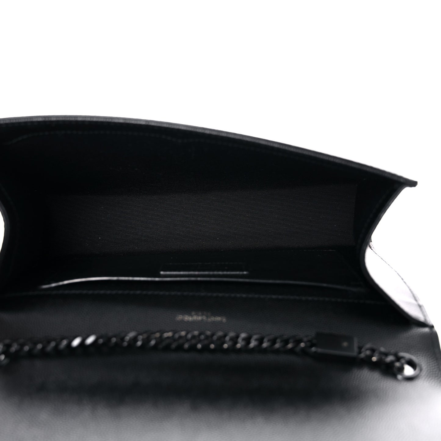 Grain De Poudre Medium Classic Monogram Kate Satchel Black