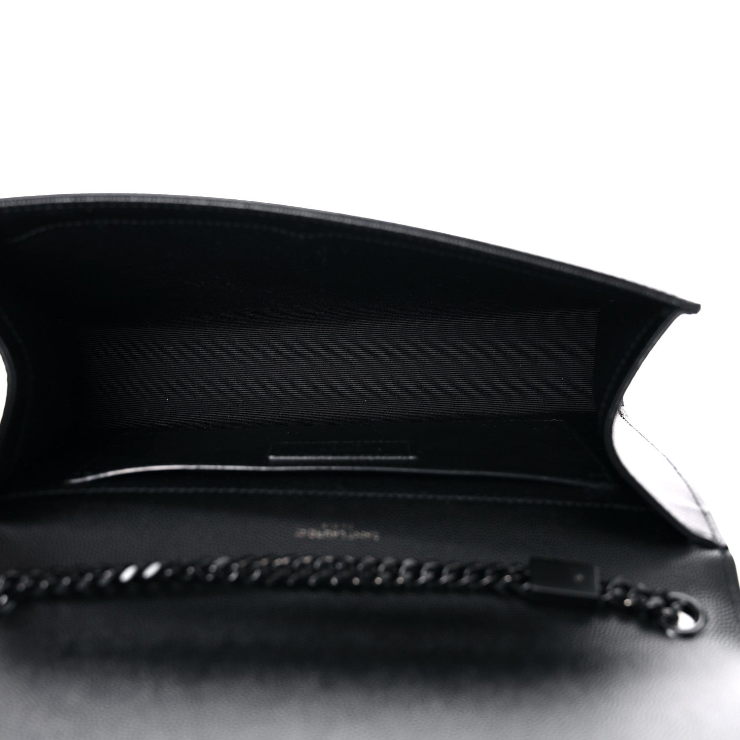 Saint Laurent Grain De Poudre Medium Classic Monogram Kate Satchel Black 5 of 9