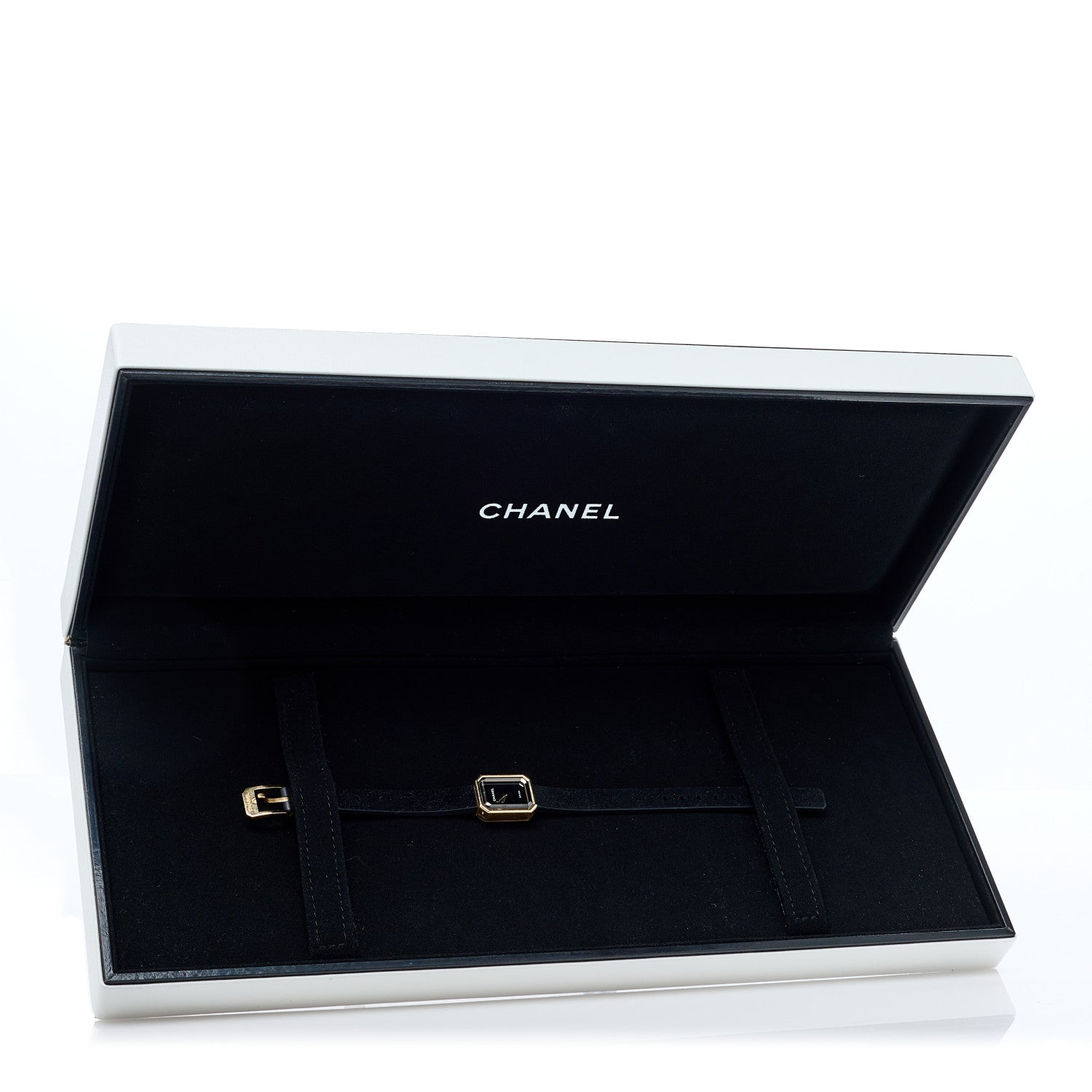 Chanel 18K Yellow Gold Titanium Rubber 20mm Premiere Ribbon Quartz Watch 5 of 5