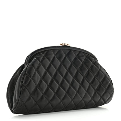 Chanel Lambskin Quilted Timeless Clutch Black 2 of 11