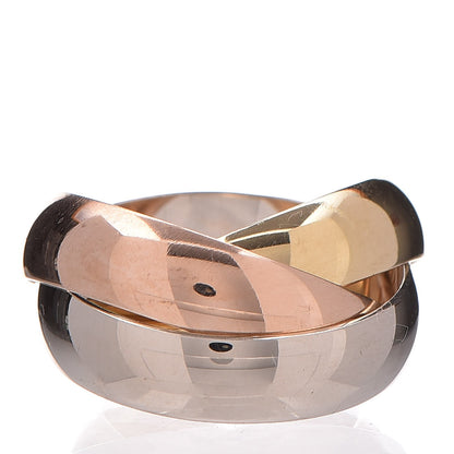 Cartier 18K Pink Yellow White Gold Large Trinity Ring 52 6 3 of 7