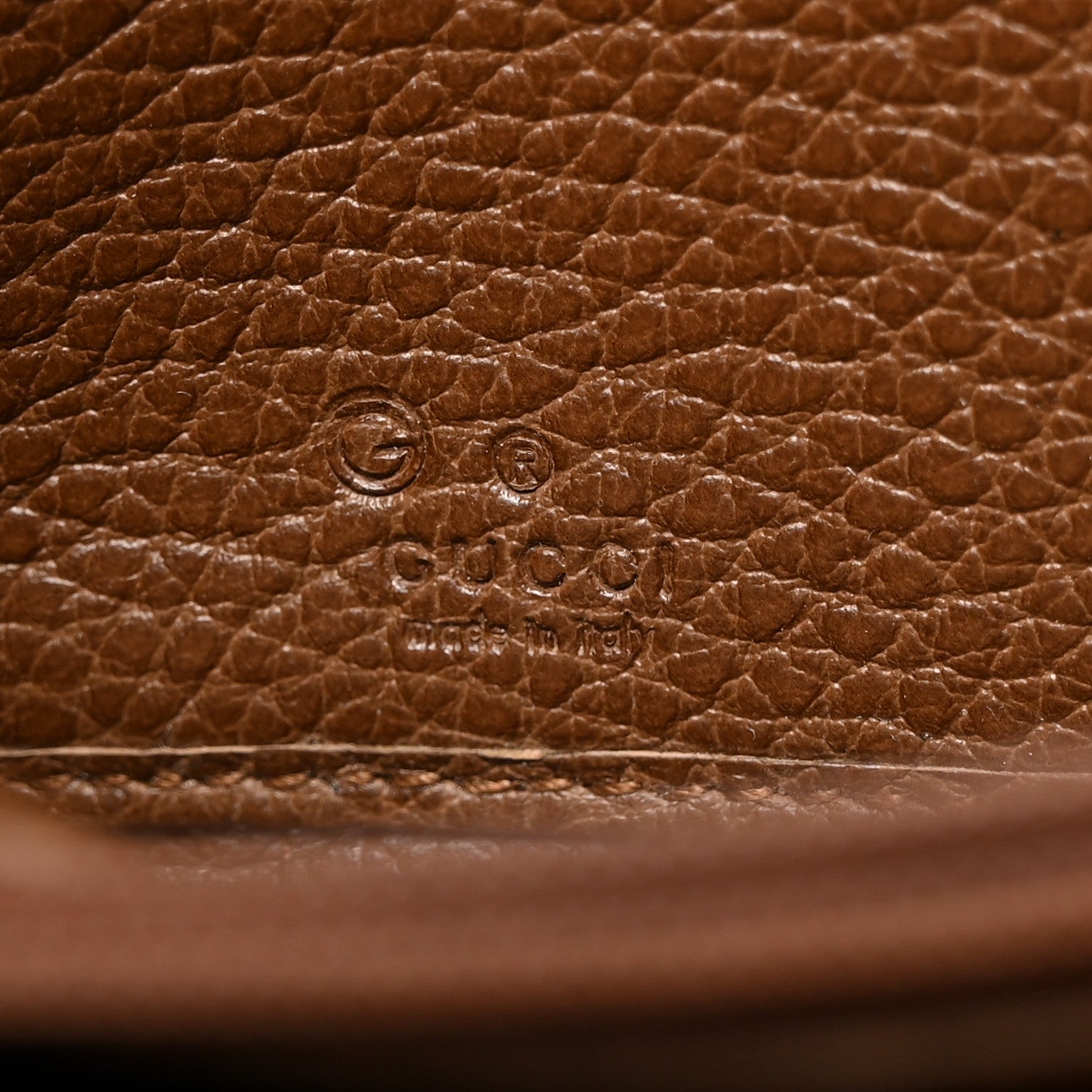 Gucci Monogram Dollar Calfskin Zip Around Wallet Beige Ebony Tabacco 6 of 8