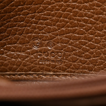 Gucci Monogram Dollar Calfskin Zip Around Wallet Beige Ebony Tabacco 6 of 8