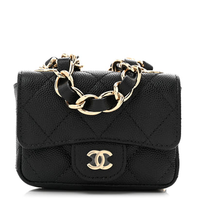 Chanel Caviar Quilted Mini Chain Belt Bag Black 1 of 11