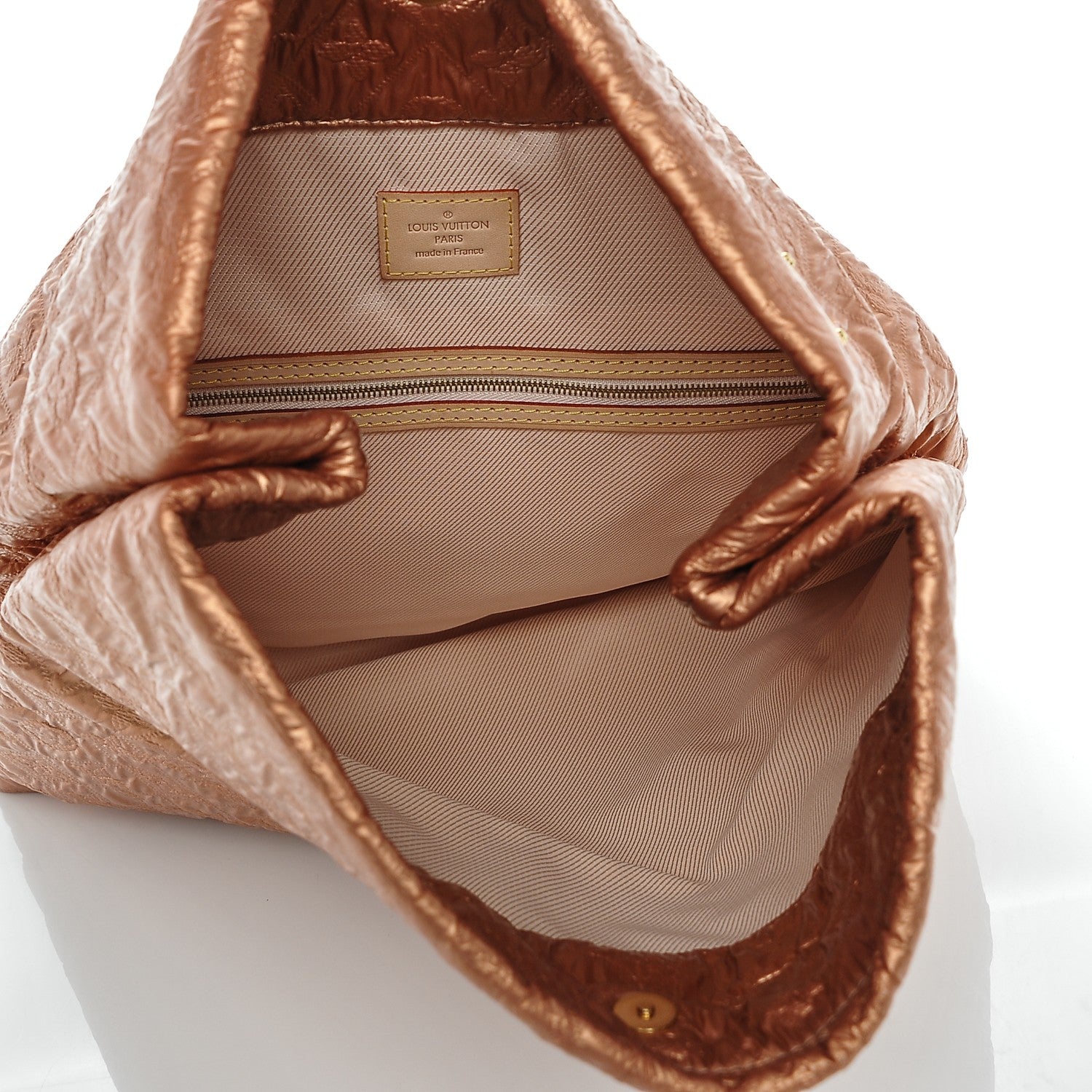 Louis Vuitton Jacquard Quilted Monogram Limelight Clutch GM Rose Gold 5 of 6