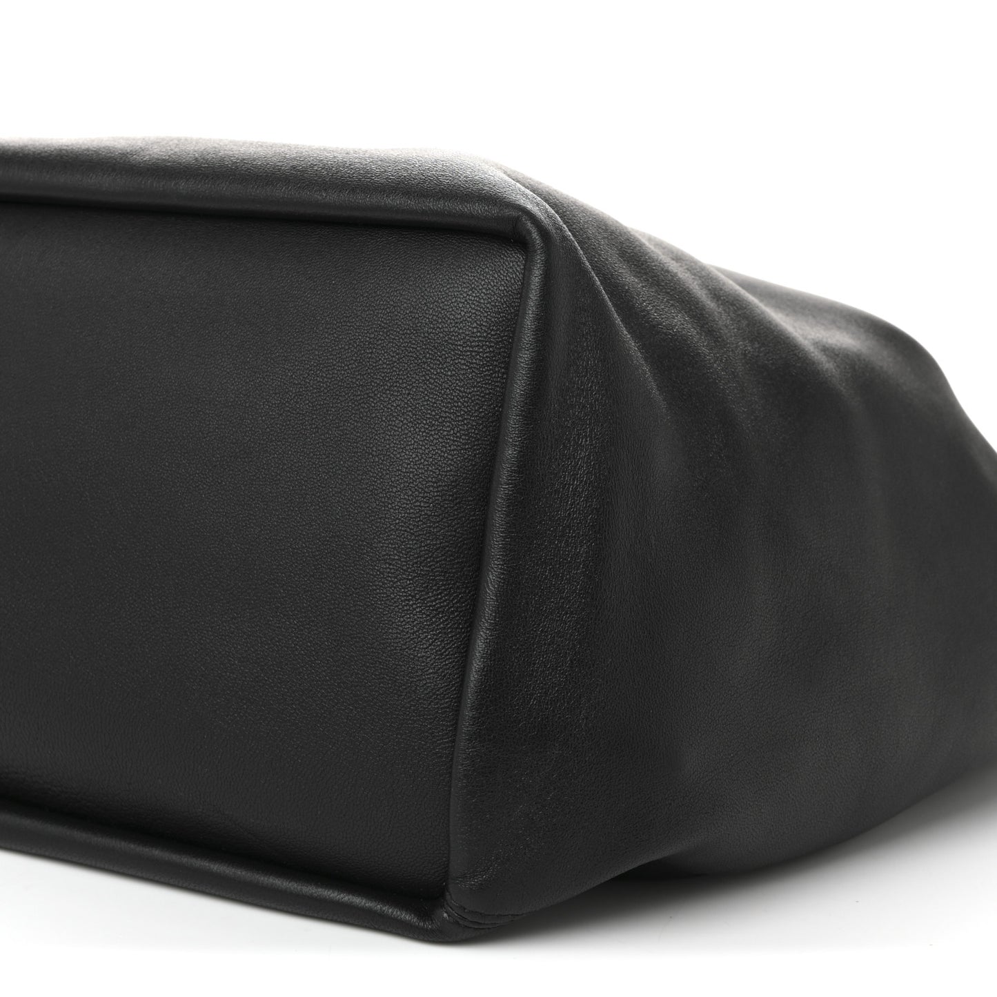 Buttery Nappa Lambskin Medium Squeeze Bag Black