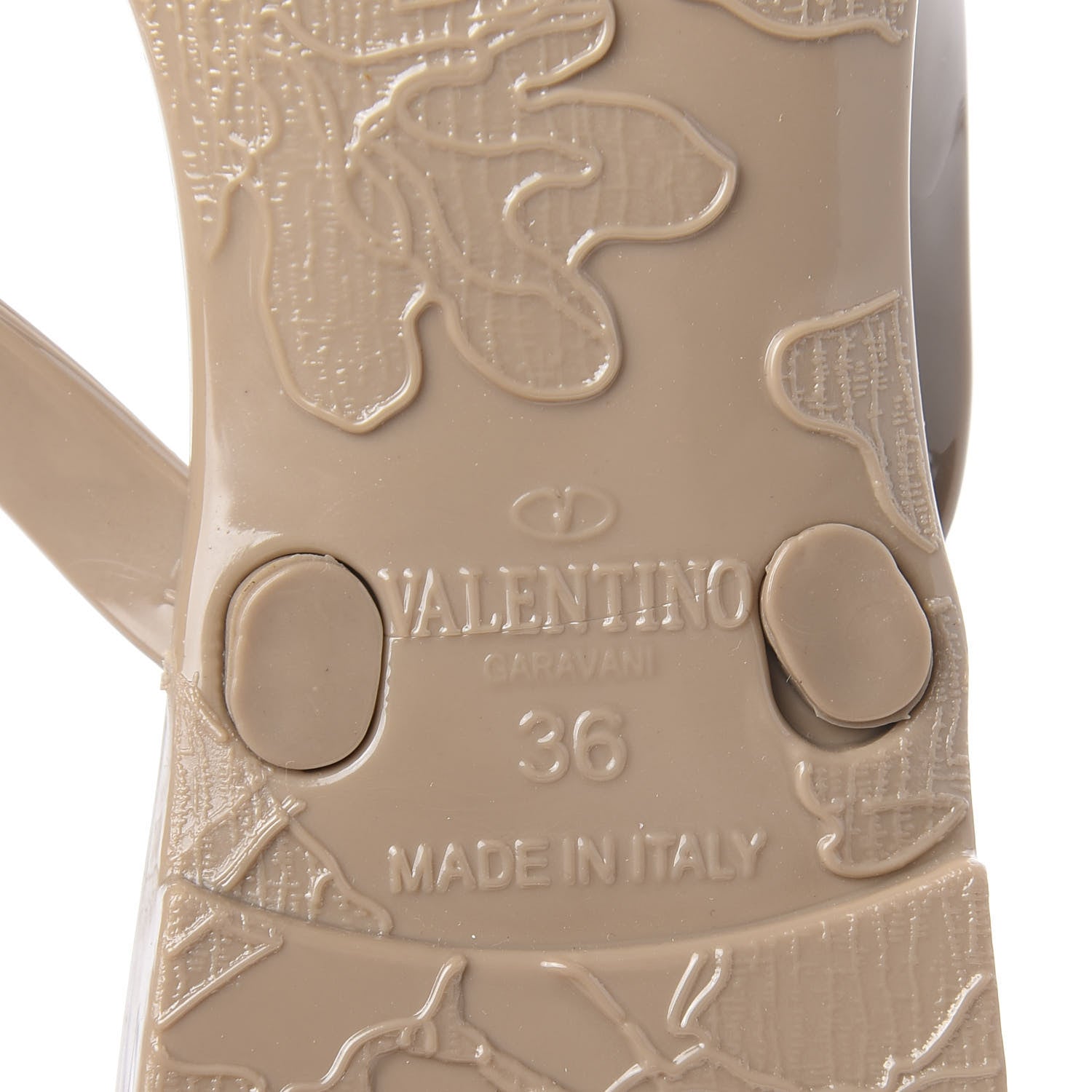 Valentino Garavani PVC Jelly Rockstud Bow Thong Sandals 36 Poudre 8 of 9