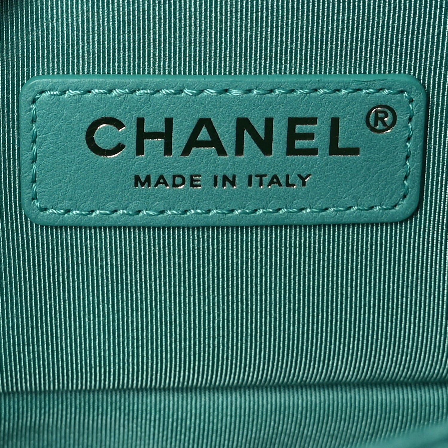 Chanel Caviar Chevron Quilted Small Boy Flap Green 6 of 9