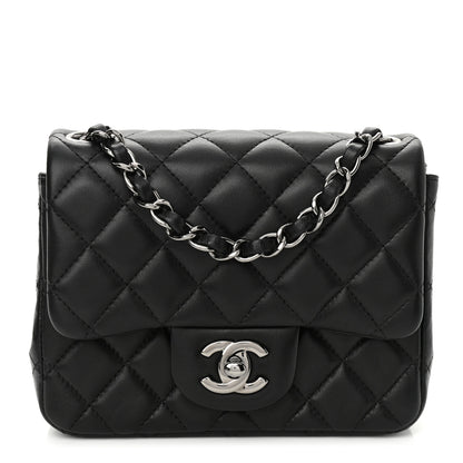Chanel Lambskin Quilted Mini Square Flap Black 1 of 11
