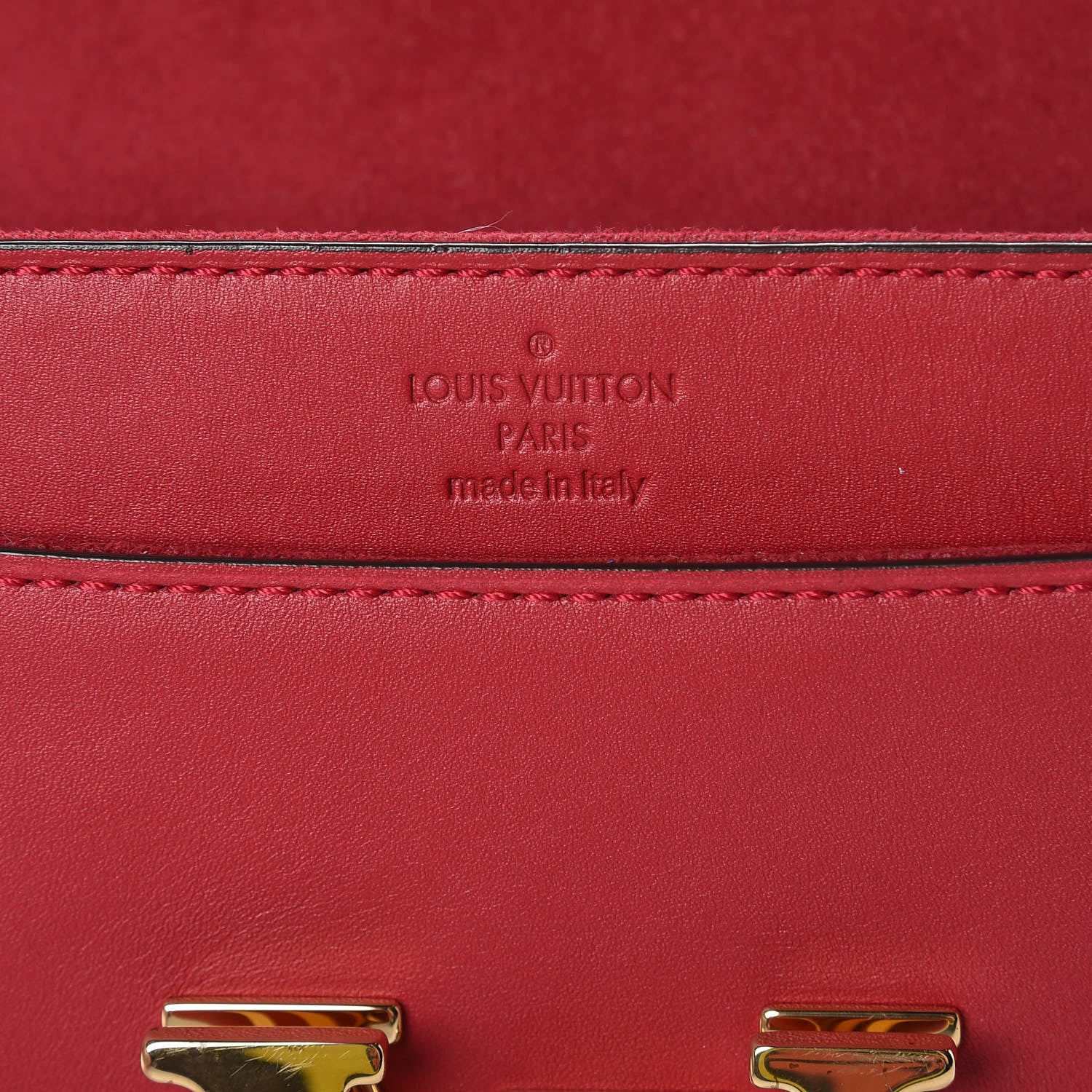 Louis Vuitton Calfskin Chain Louise GM Framboise 7 of 13