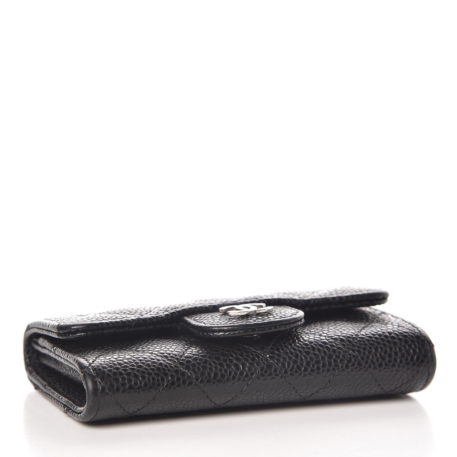 Chanel Caviar Quilted Flap Card Holder Black 4 of 13