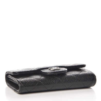 Chanel Caviar Quilted Flap Card Holder Black 4 of 13