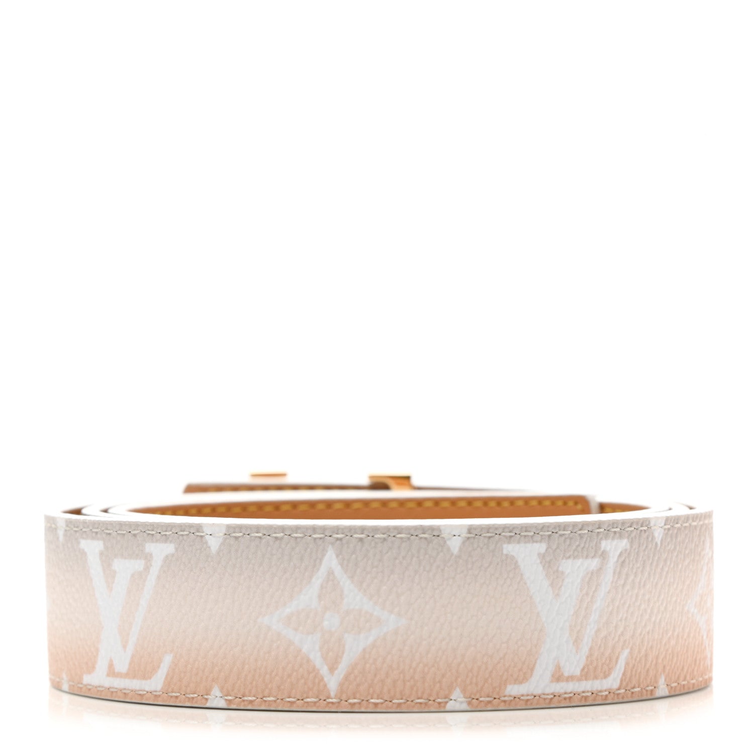 Louis Vuitton Monogram Giant By The Pool 30mm LV Iconic Reversible Belt 90 36 Brume 2 of 7