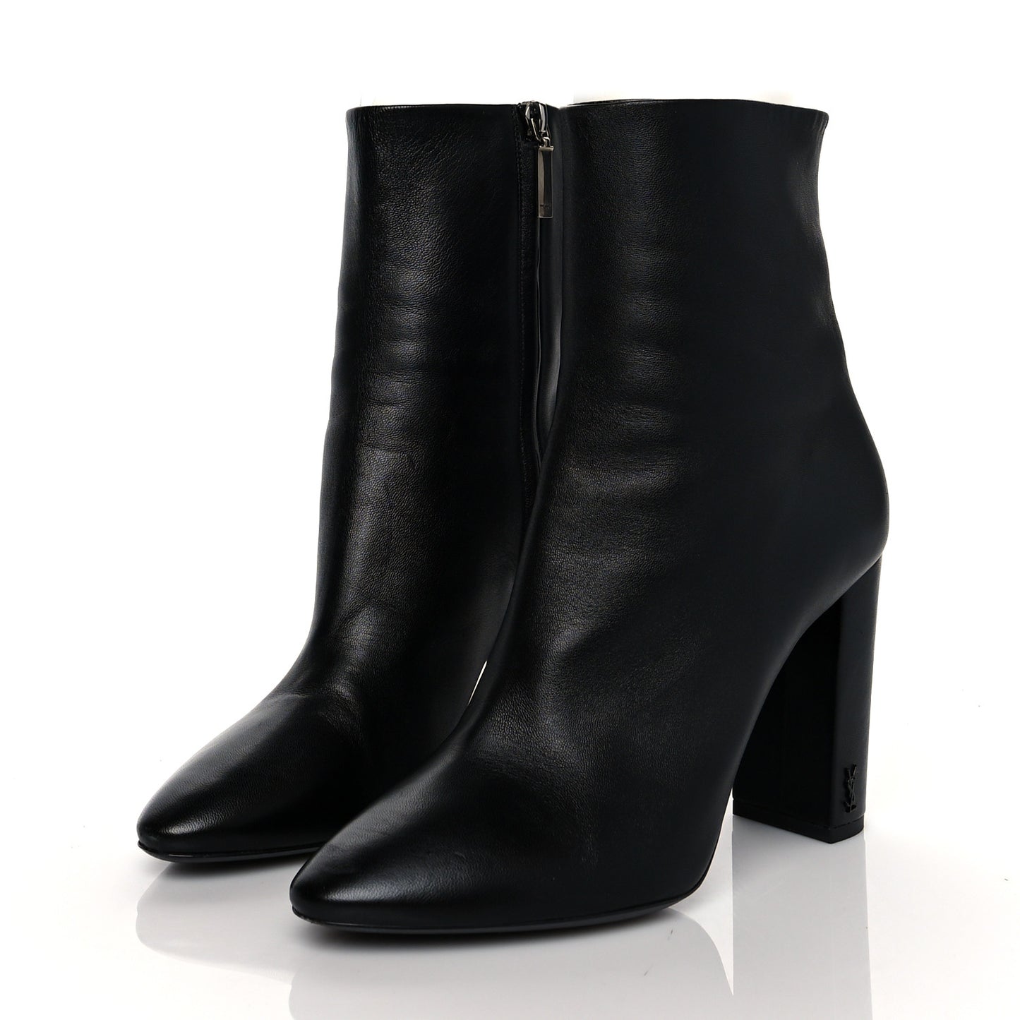 Nappa Vendome Loulou Ankle Zip Boot 40 Black
