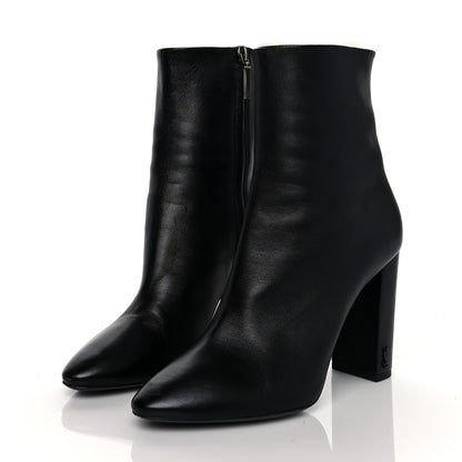 Saint Laurent Nappa Vendome Loulou Ankle Zip Boot 40 Black 3 of 7