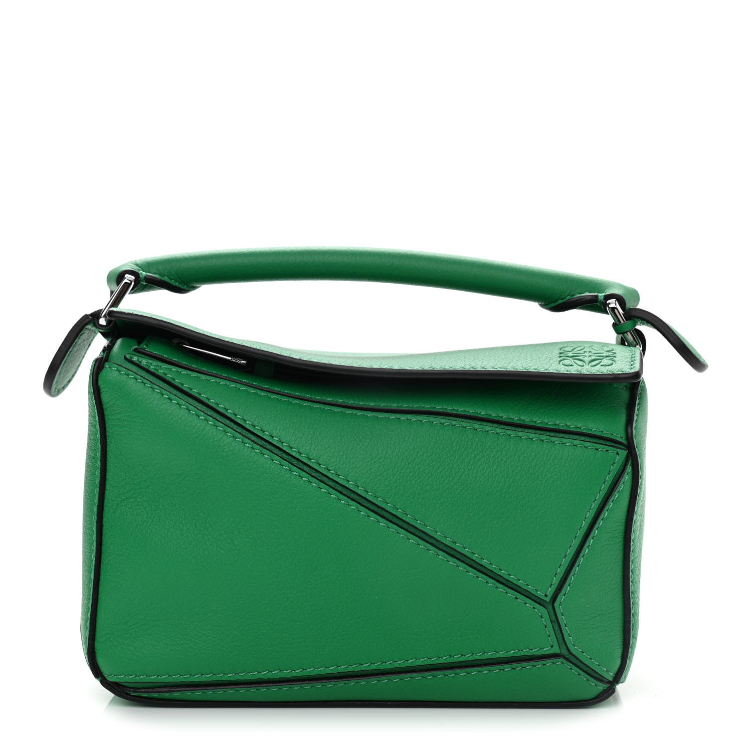 Loewe Calfskin Mini Puzzle Bag Jungle Green 1 of 10