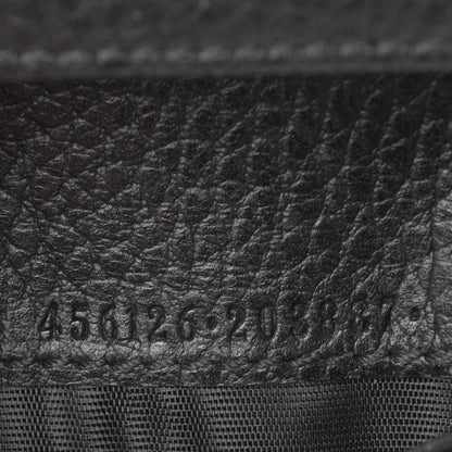 Gucci Pebbled Calfskin GG Marmont Card Case Black 7 of 8