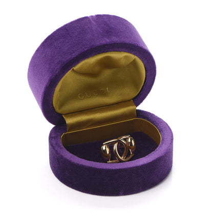 Gucci 18K Yellow Gold Double Horsebit Ring 55 7.25 6 of 6