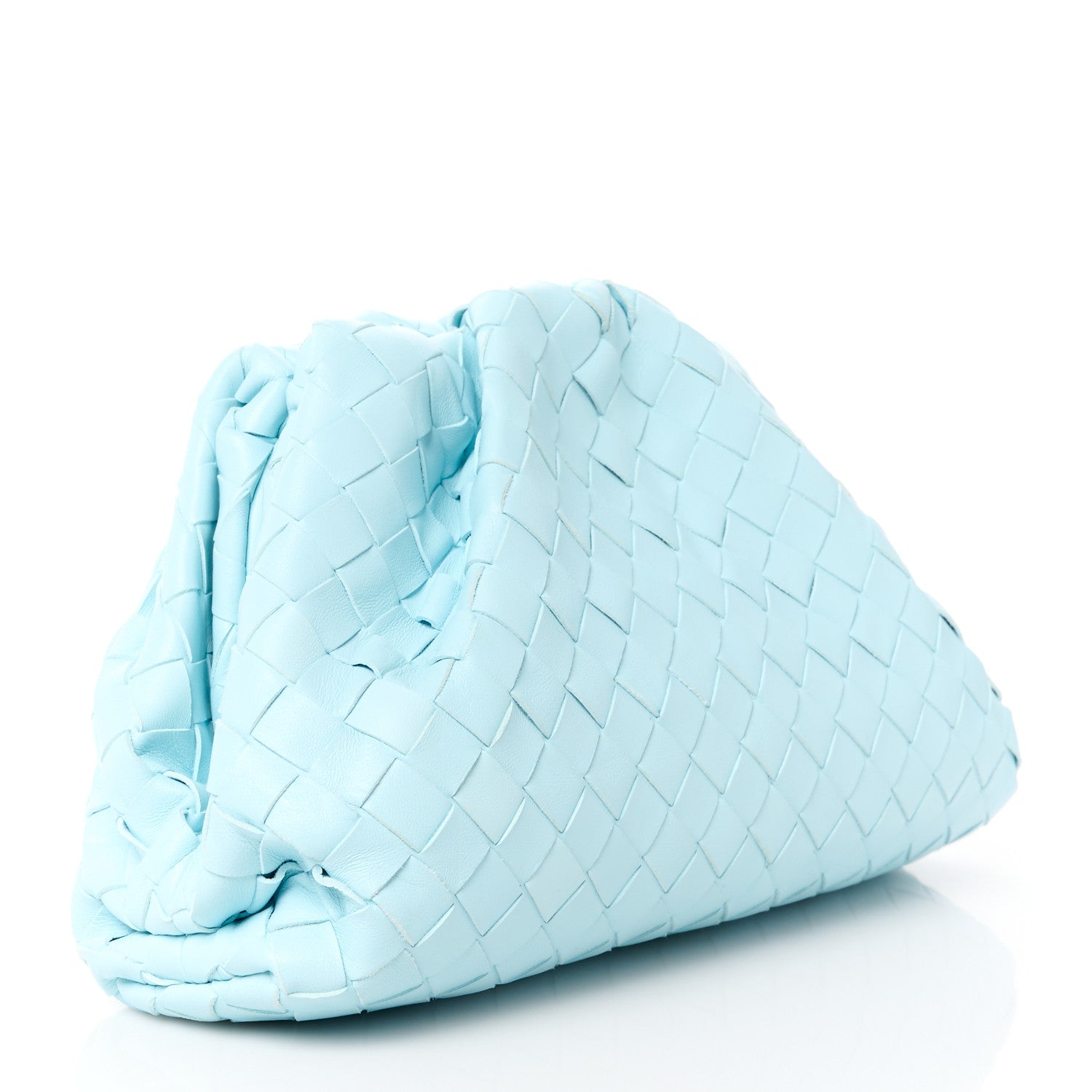 Bottega Veneta Nappa Intrecciato Teen Pouch Pale Blue 3 of 11