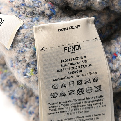 Fendi Wool FF Beanie S/M Sky Blue Multicolor 6 of 6