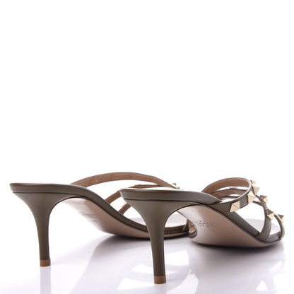 Valentino Garavani Nappa Rockstud 60mm Slide Sandals 38 Lichen 4 of 11