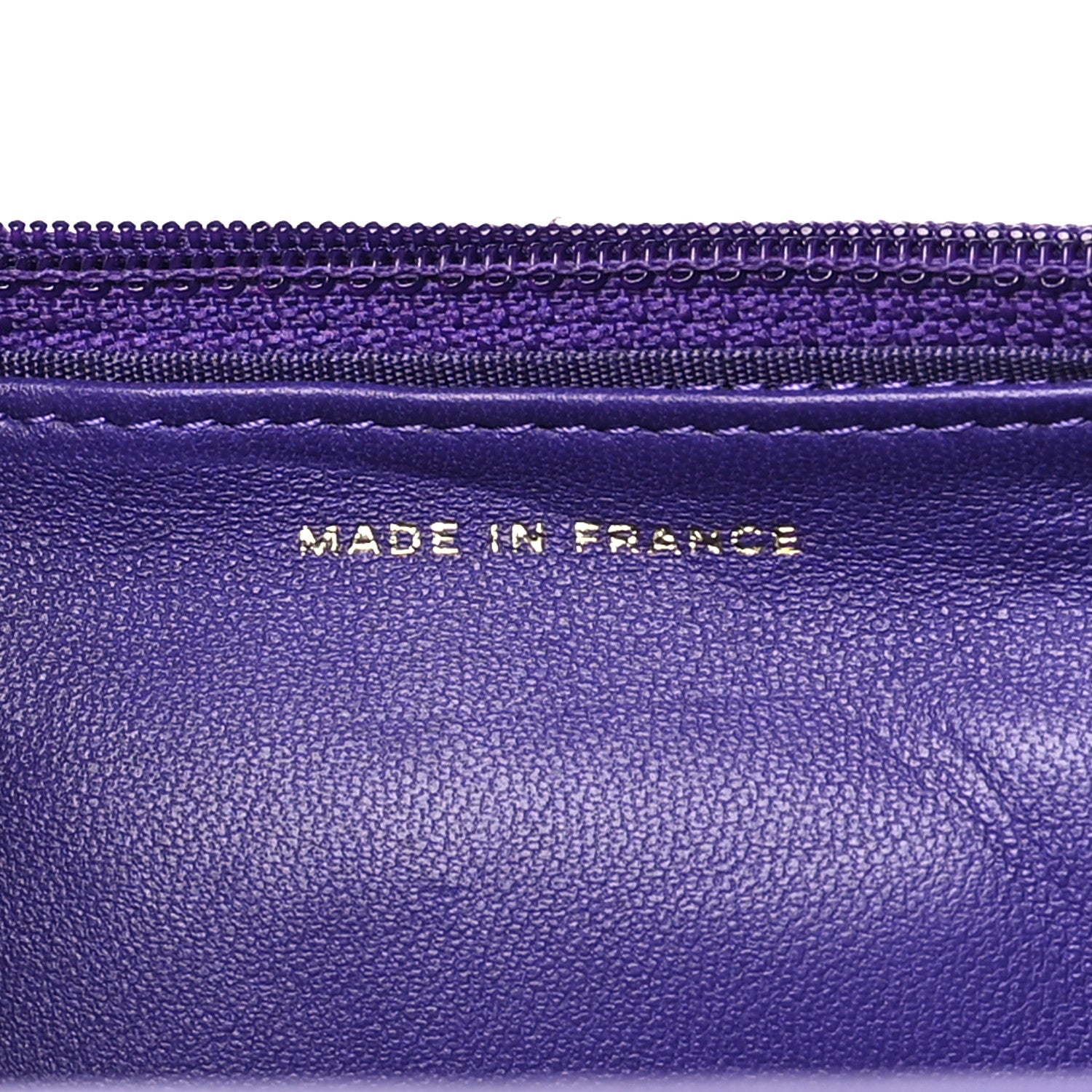 Chanel Lambskin Quilted Boy Wallet On Chain WOC Purple 7 of 12