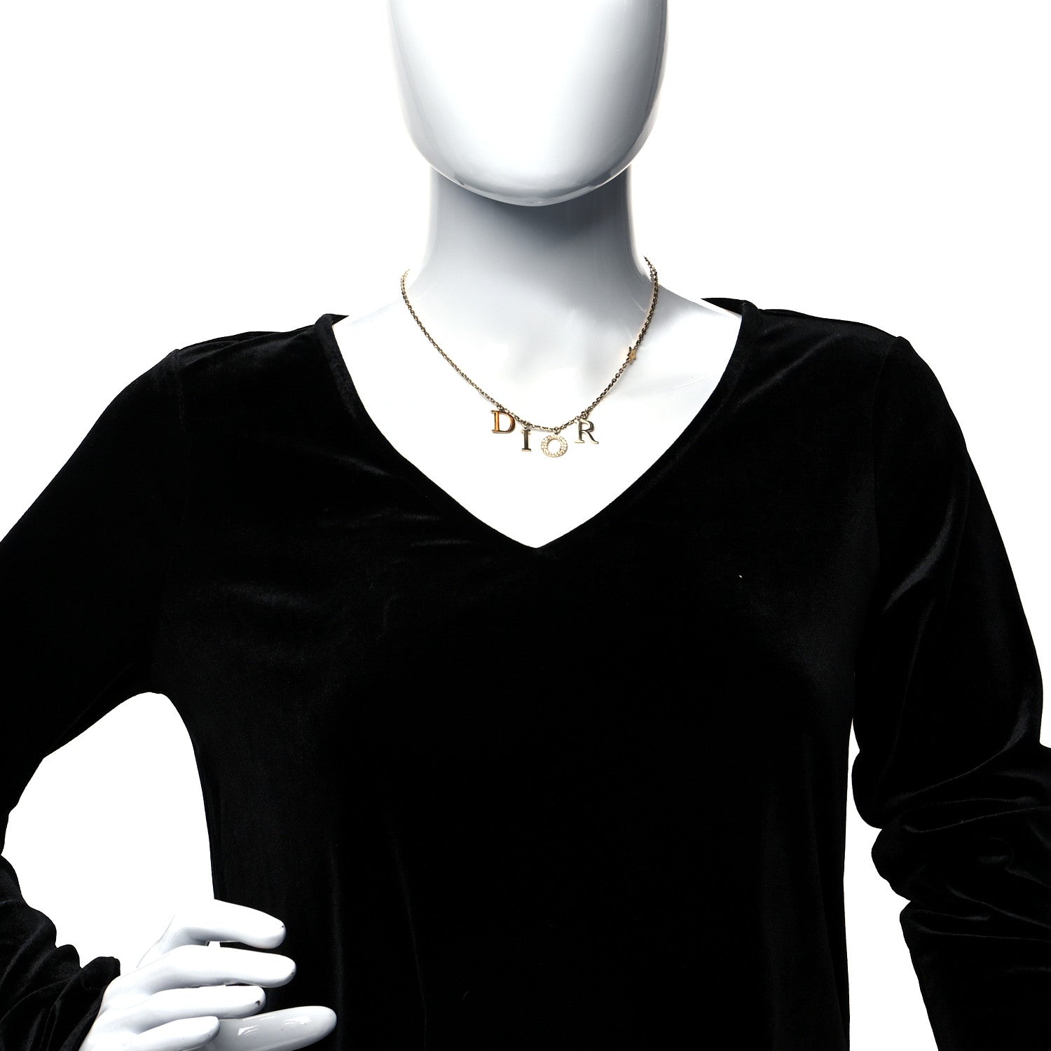Christian Dior Crystal Dio(r)evolution Necklace Gold 2 of 5