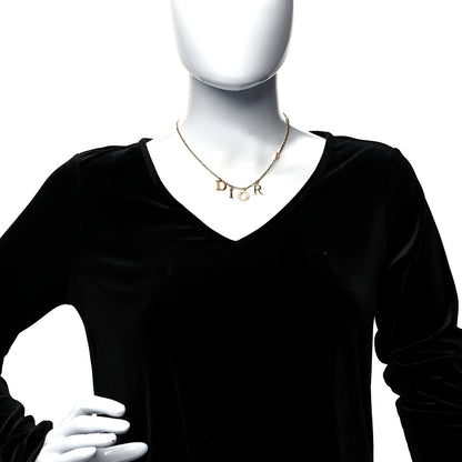 Christian Dior Crystal Dio(r)evolution Necklace Gold 2 of 5