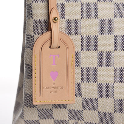 Louis Vuitton Damier Azur Graceful MM Rose Ballerine 9 of 9