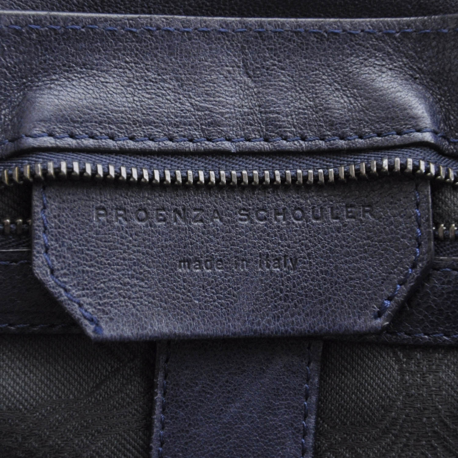 Proenza Schouler Lambskin PS1 Medium Satchel Midnight 8 of 9