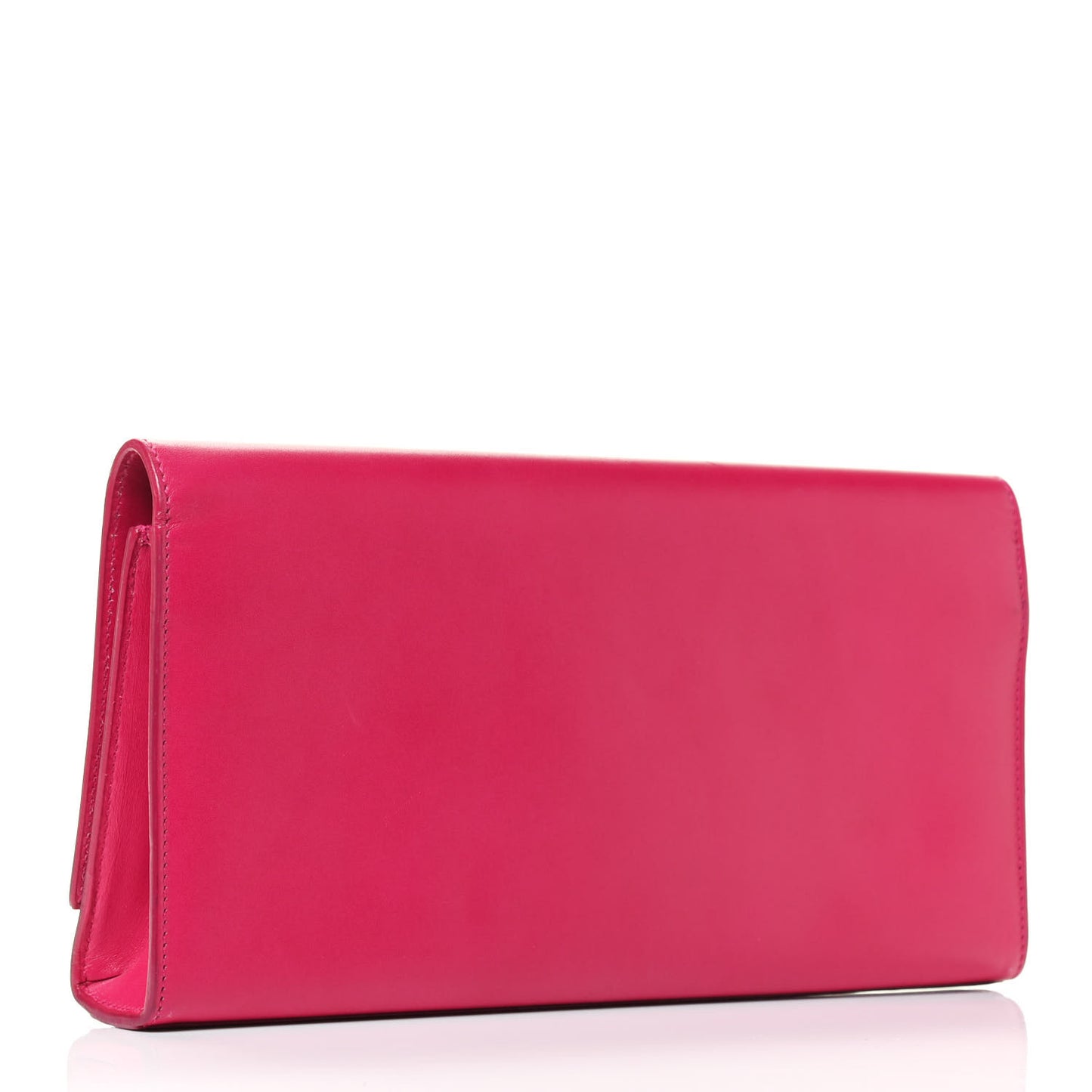 Calfskin Classic Monogram Tassel Clutch Fuchsia