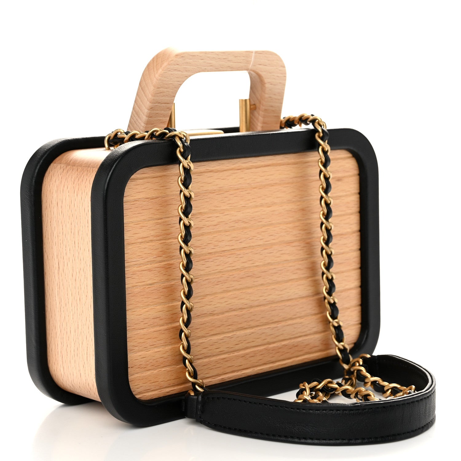 Chanel Beech Wood Lambskin Small CC Vanity Case Black 3 of 11