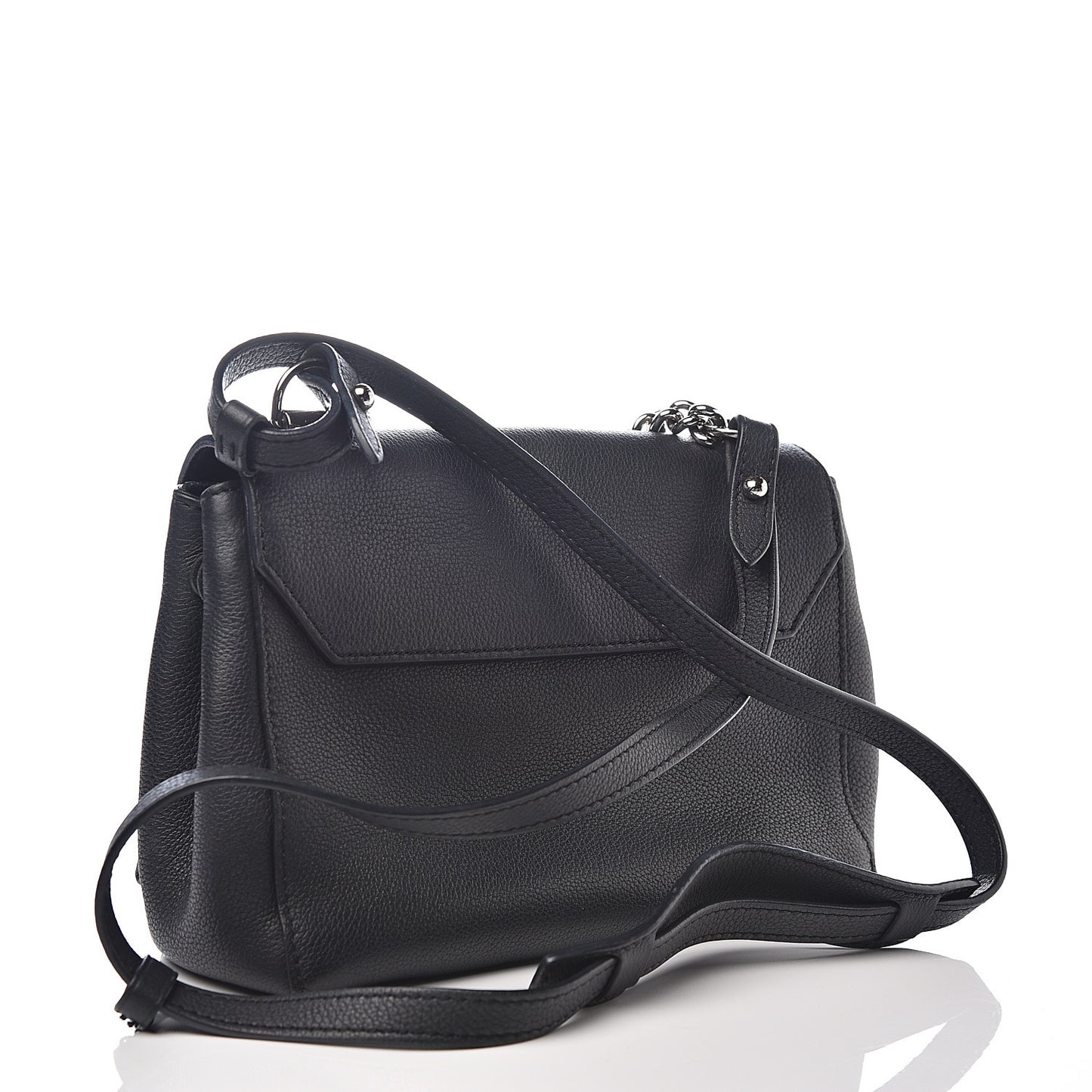 Calfskin Lockme II Chain Bag BB Black