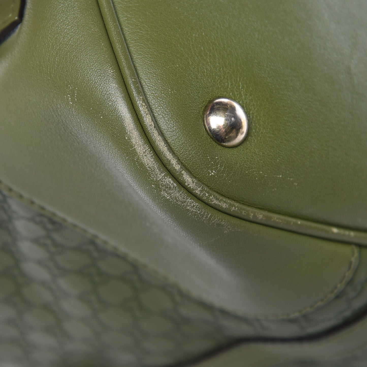 Microguccissima Small Nice Top Handle Dome Bag Green