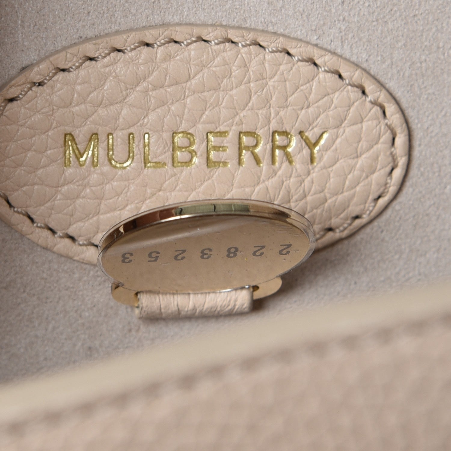Mulberry Small Classic Grain Bayswater Buttercream 9 of 9