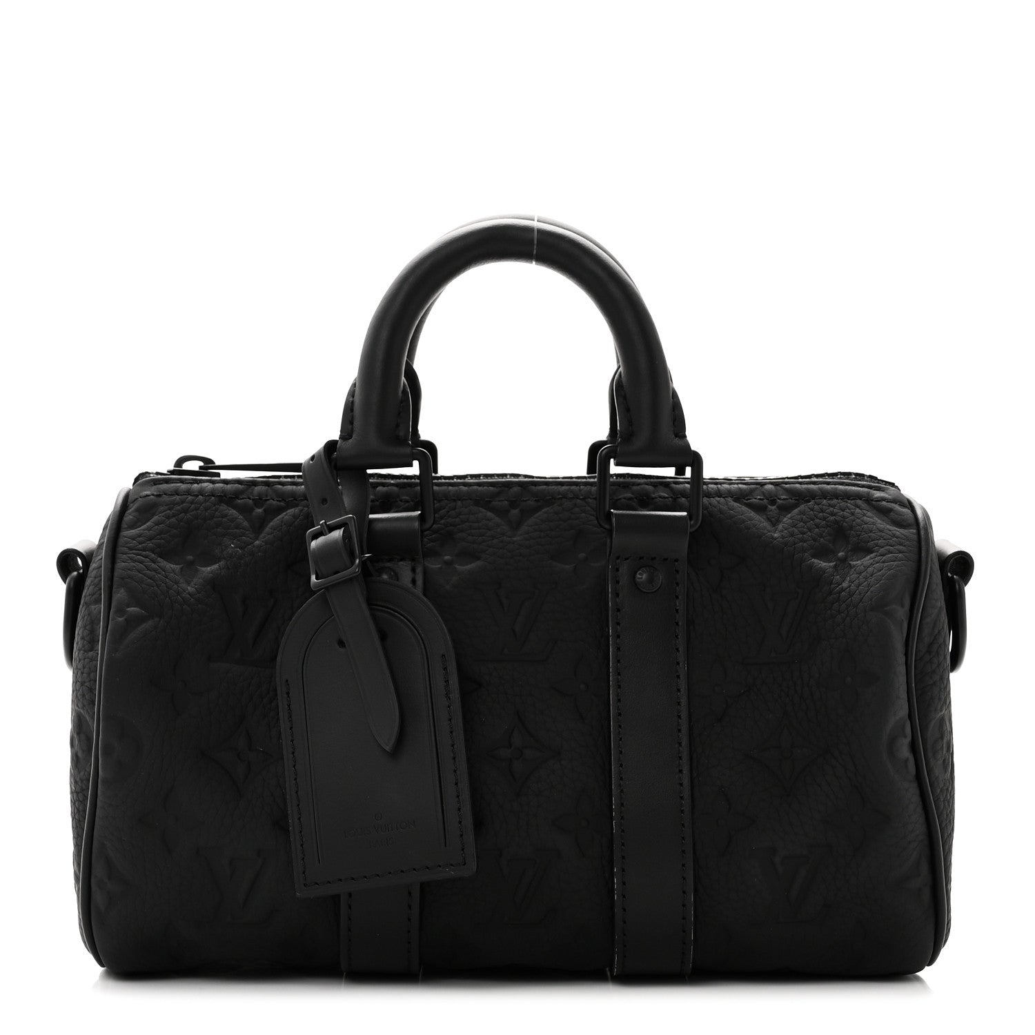 Louis Vuitton Monogram Taurillon Keepall Bandouliere 25 Black 1 of 10