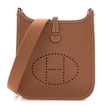Hermes Taurillon Clemence Evelyne TPM Gold 1 of 11