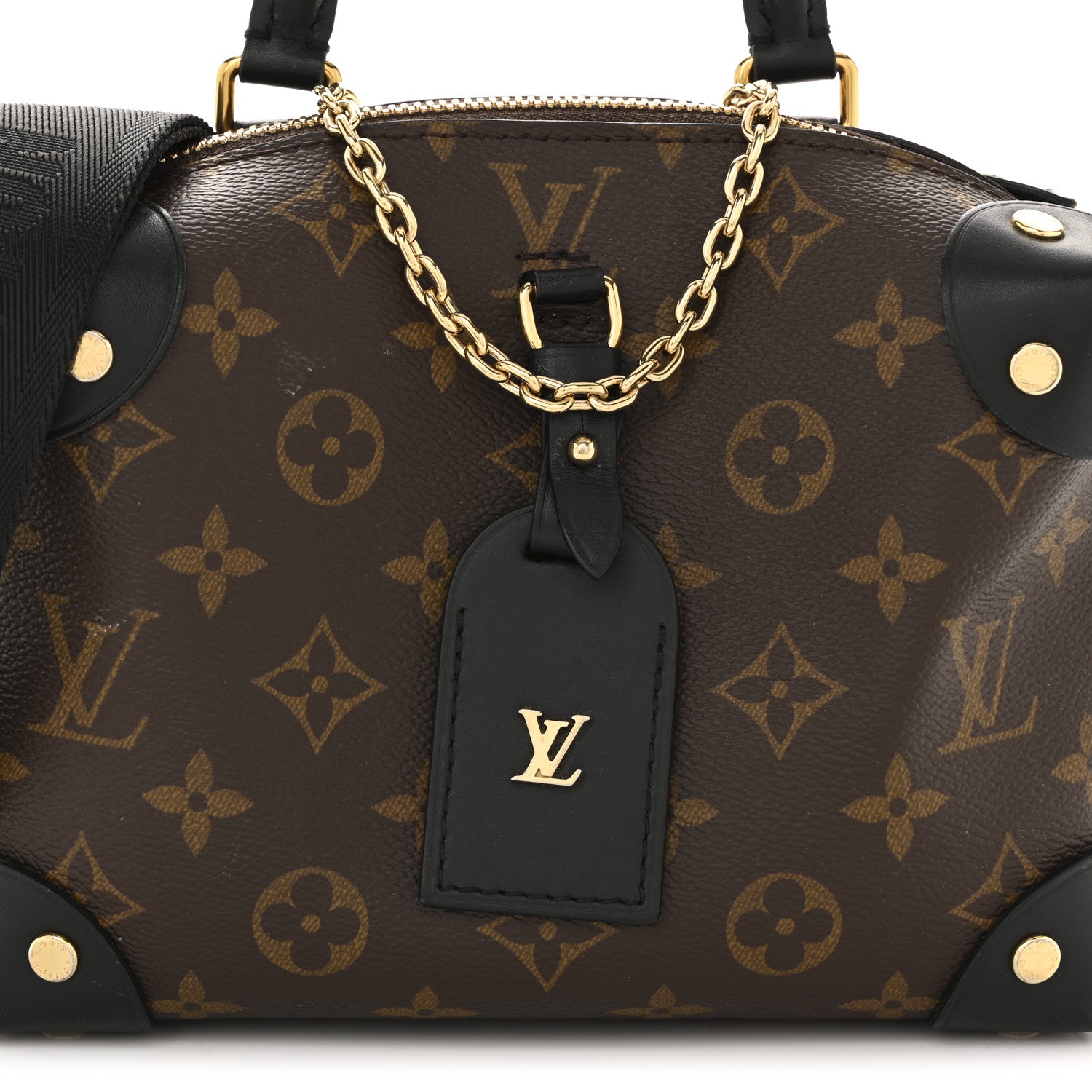 Louis Vuitton Monogram Petite Malle Souple Black 9 of 13