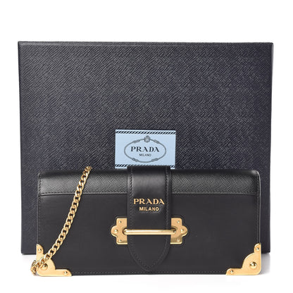 Prada City Calf Cahier Pochette Black 10 of 10