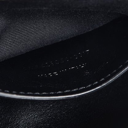 Saint Laurent Cracked Shiny Calfskin Matelasse Chevron Monogram Medium College Bag Black 12 of 14