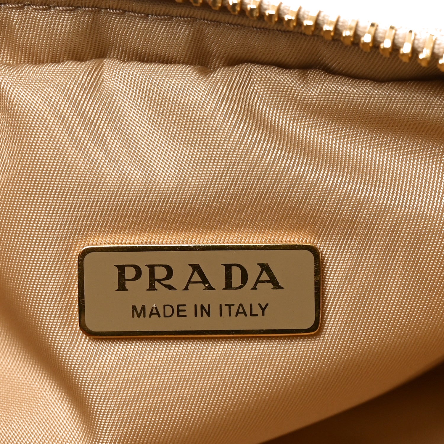 Prada Re-Nylon Vela Saffiano Wristlet Brandy 6 of 6