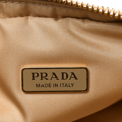 Prada Re-Nylon Vela Saffiano Wristlet Brandy 6 of 6