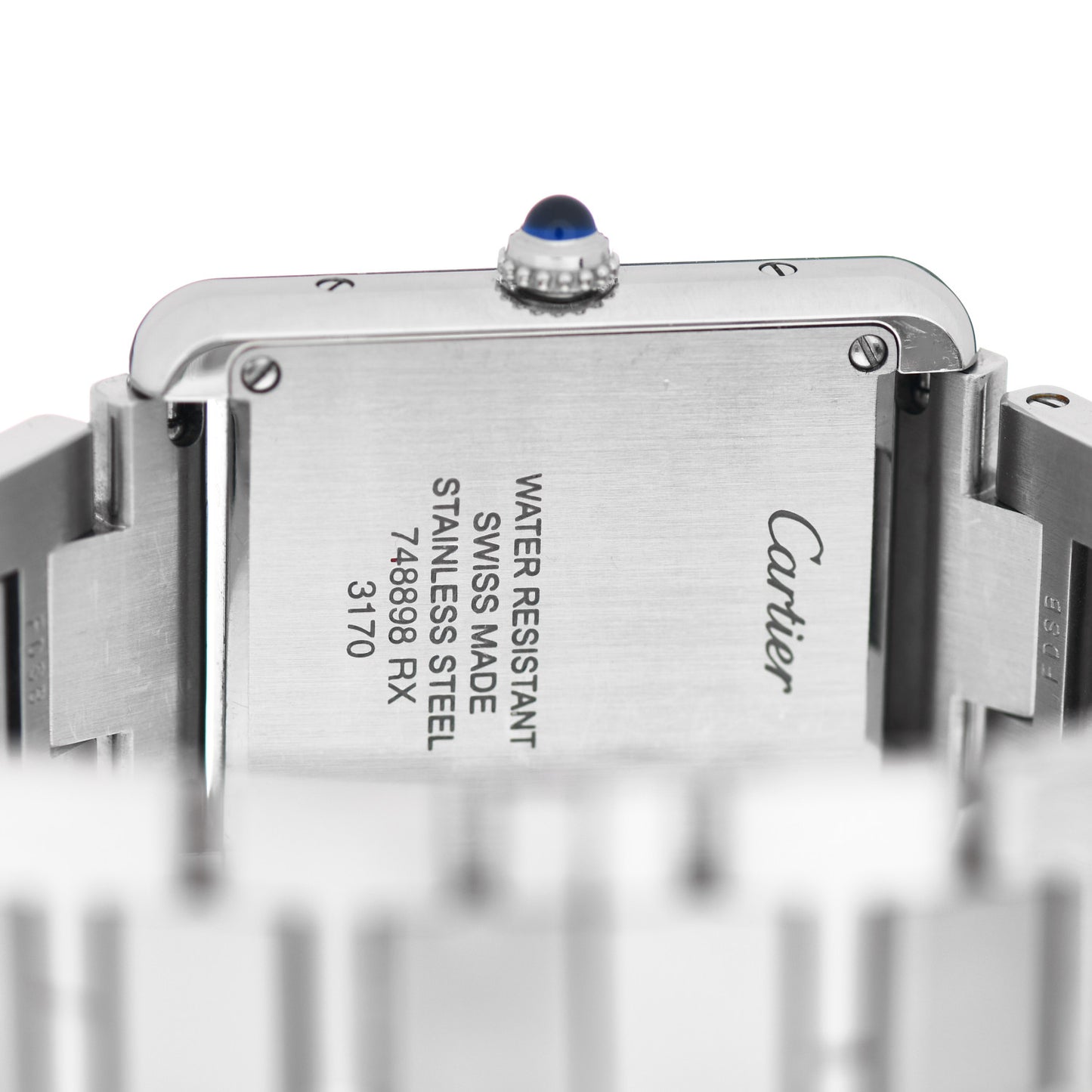 Stainless Steel 24mm Tank Solo Quartz Watch